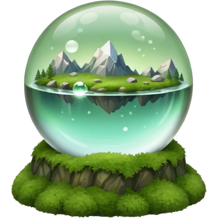 I want an emoji to use for mental wellness in a mystical setting. I want to reference an object that symbolizes the term "Clarity Seeker". It should be relaxing and calm in nature. Not a person, a symbol emoji