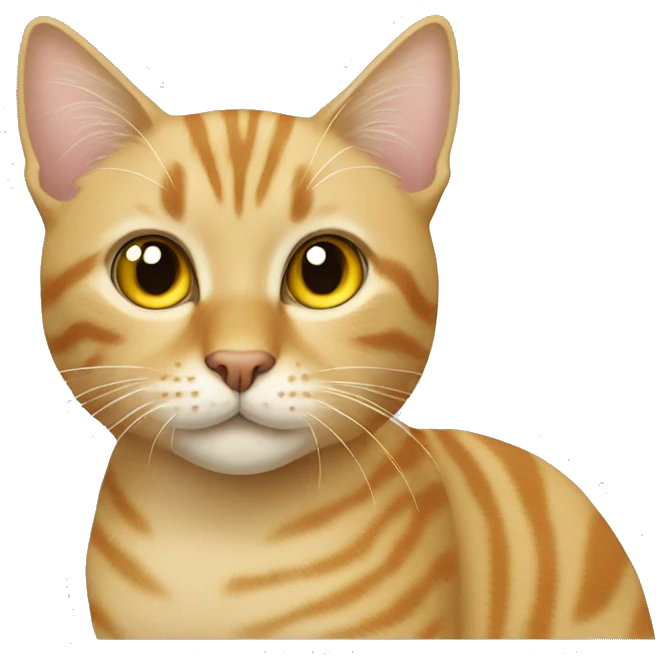 blonde tabby cat emoji
