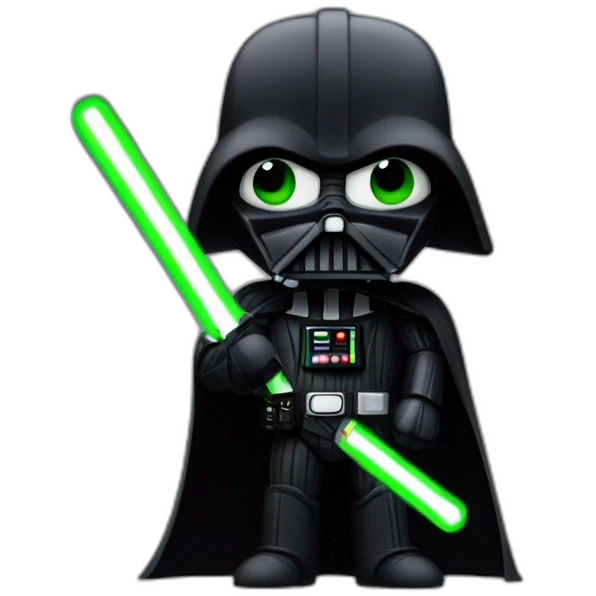 dark Vador sur Yoshi emoji