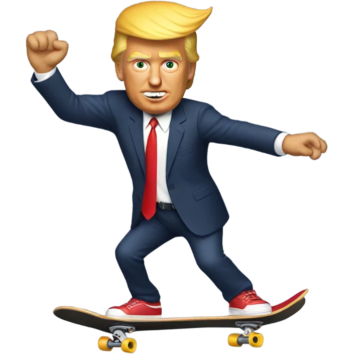 Donald trump skateboarding emoji