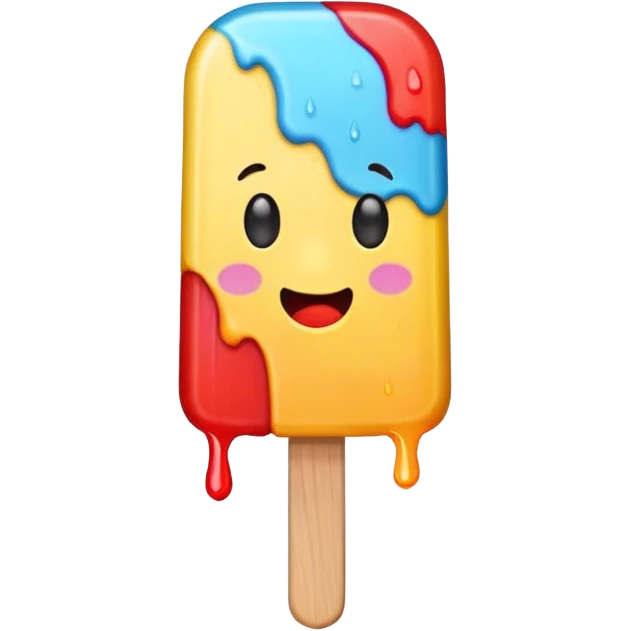 Popsicle with a bite on the top emoji