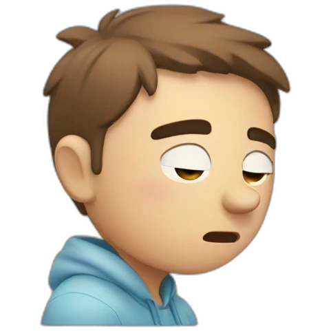 tired guy emoji