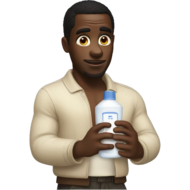 Diddy with lotion in his hand emoji