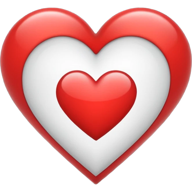 Heart white text and black text   emoji