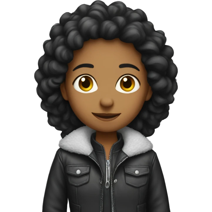 Anani wearing a jacket emoji