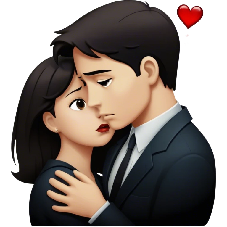 Icon for Drama Movies: A vintage movie poster-style design featuring a tense scene with emotional expressions, a dimly lit background, and key dramatic elements like a broken heart, a tear, and a silhouette of a person in despair. Bold, cinematic typography. Transparent background. emoji