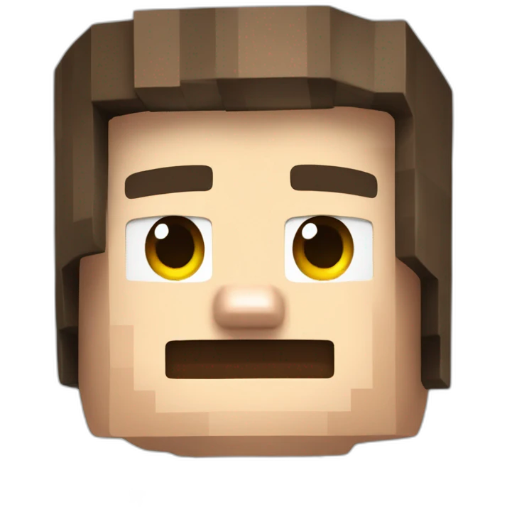 Minecraft steve emoji
