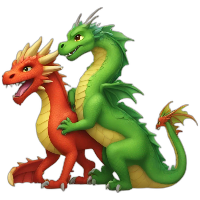 Dragon and princess emoji