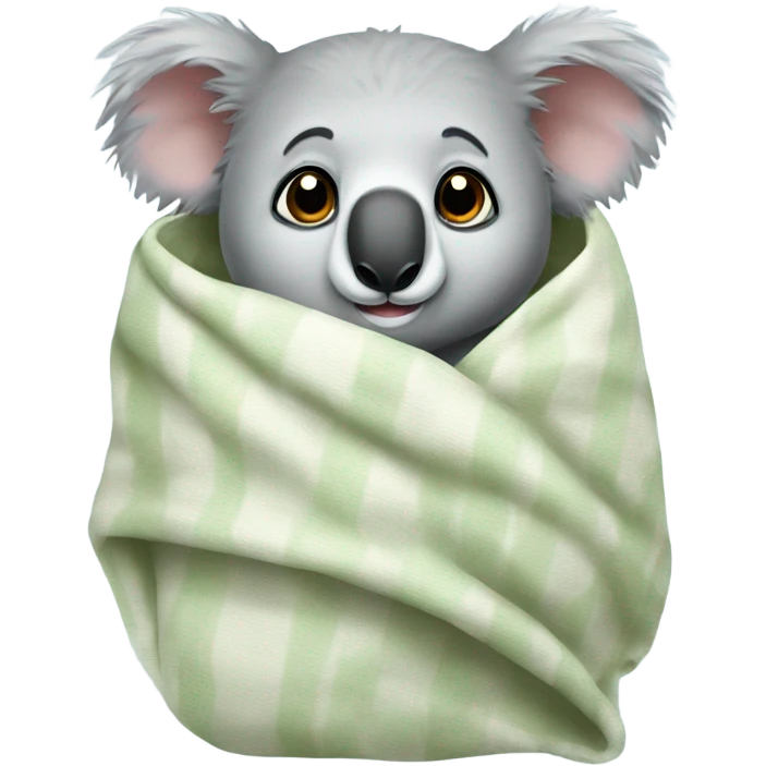 Koala in a blanket emoji