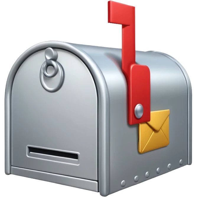 silver mailbox front emoji