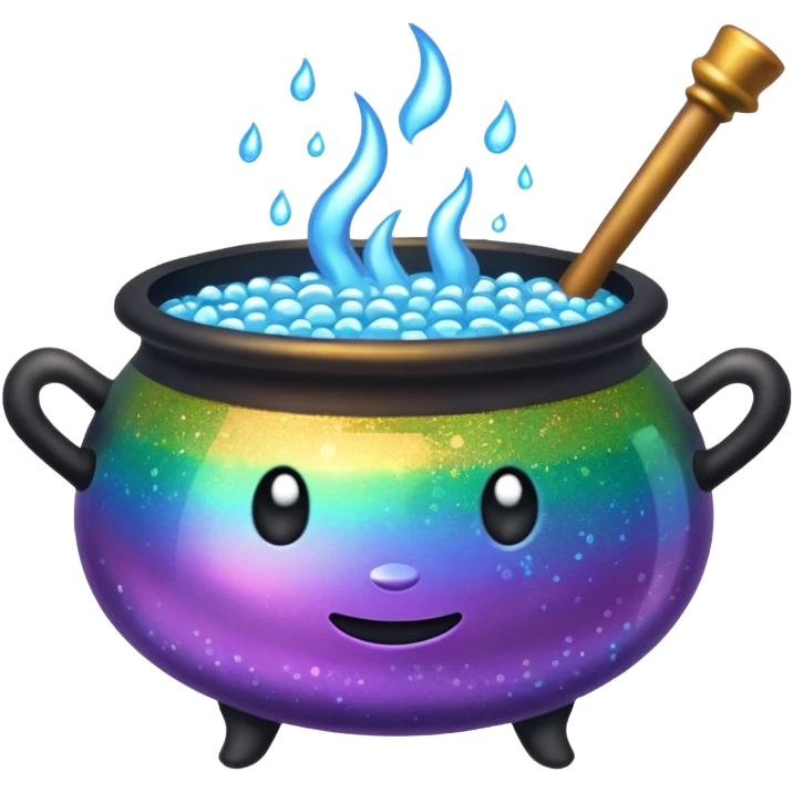 glitter cauldron emoji