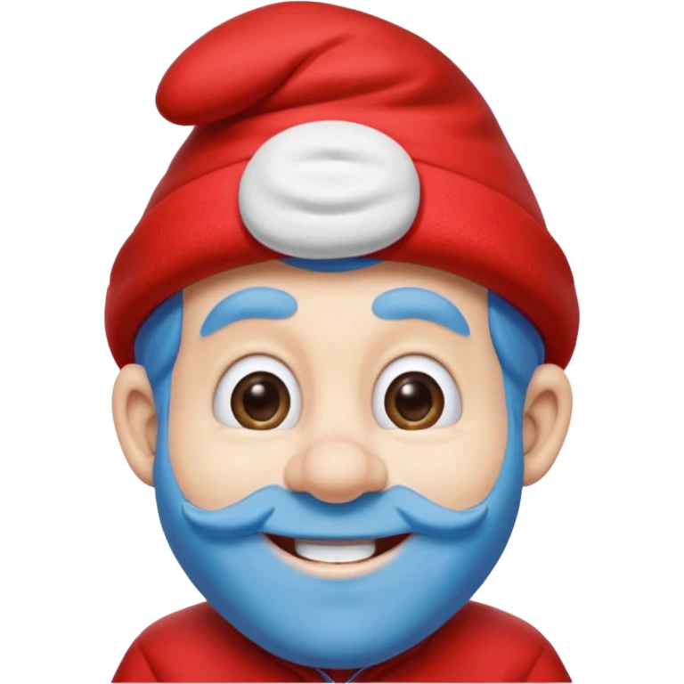 papa smurf red clothes emoji