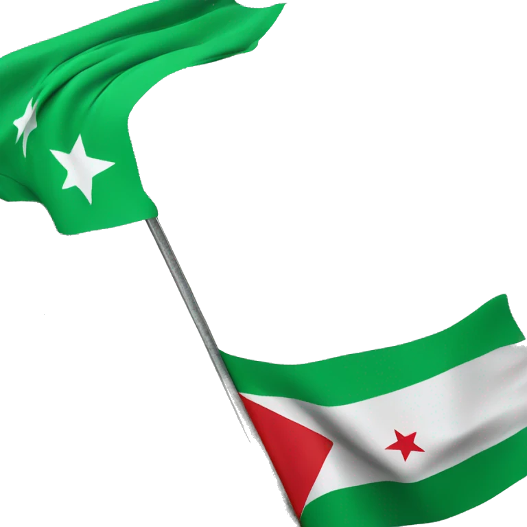 Syrian flag with 3 green stars emoji