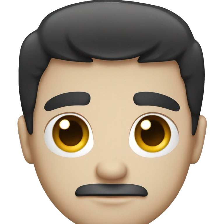 White man with black hair crossing his arms in an x shape  emoji