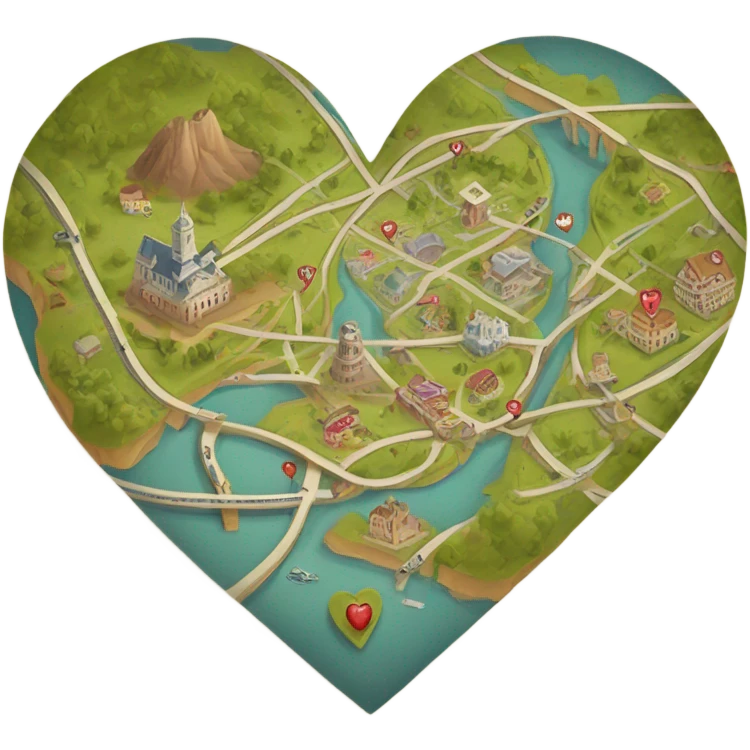 Map to my heart emoji