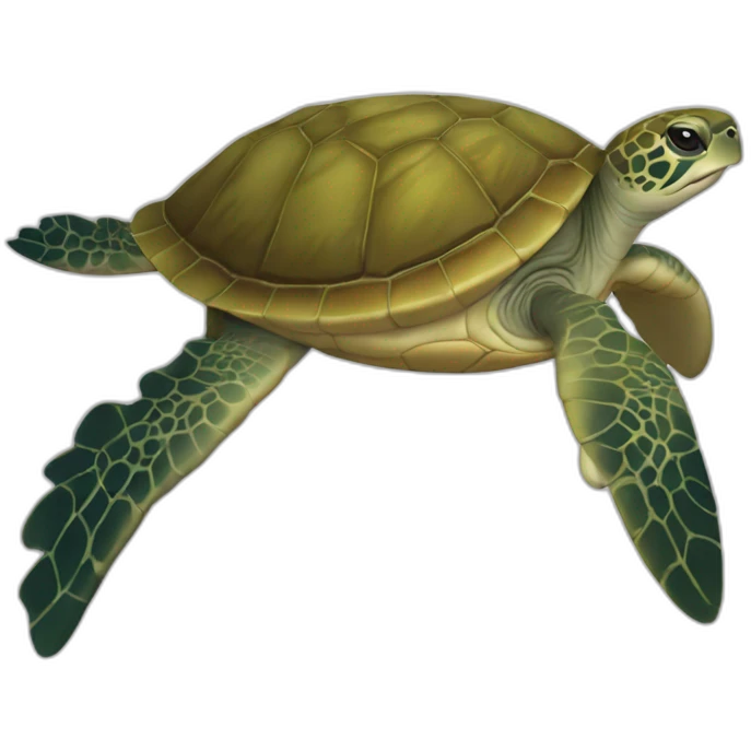 Une tortue dauphin emoji