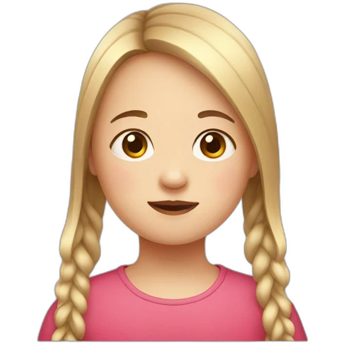 Girl with Down syndrome emoji