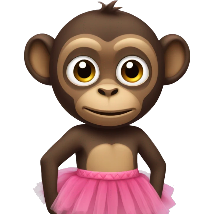 A monkey with a tutu  emoji