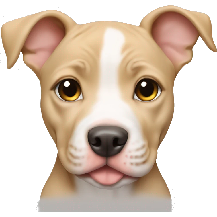 Female Blonde pitbull puppy emoji