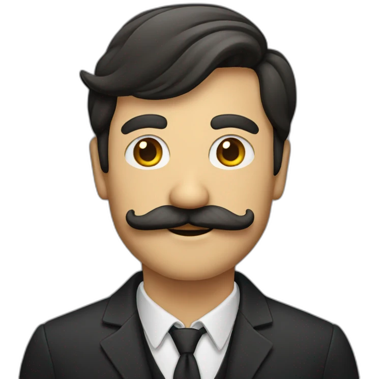 Man with moustache  emoji