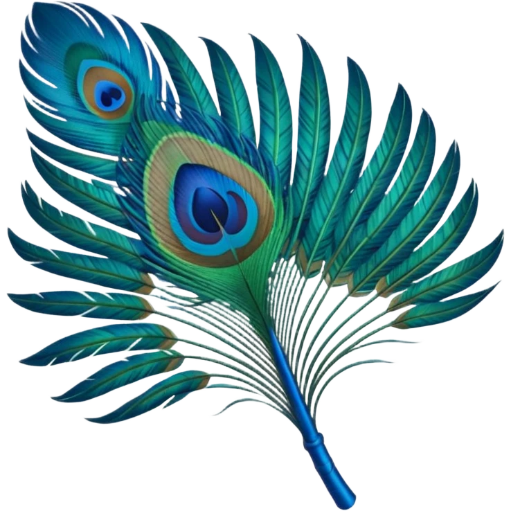 Peacock feather emoji