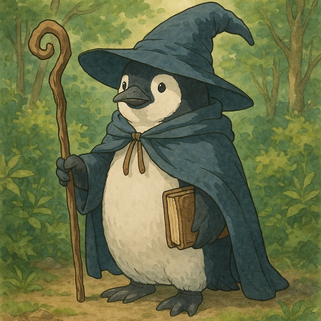 penguin wizard emoji