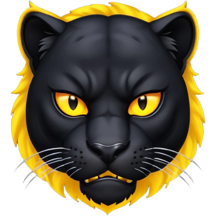 angry panther animal emoji