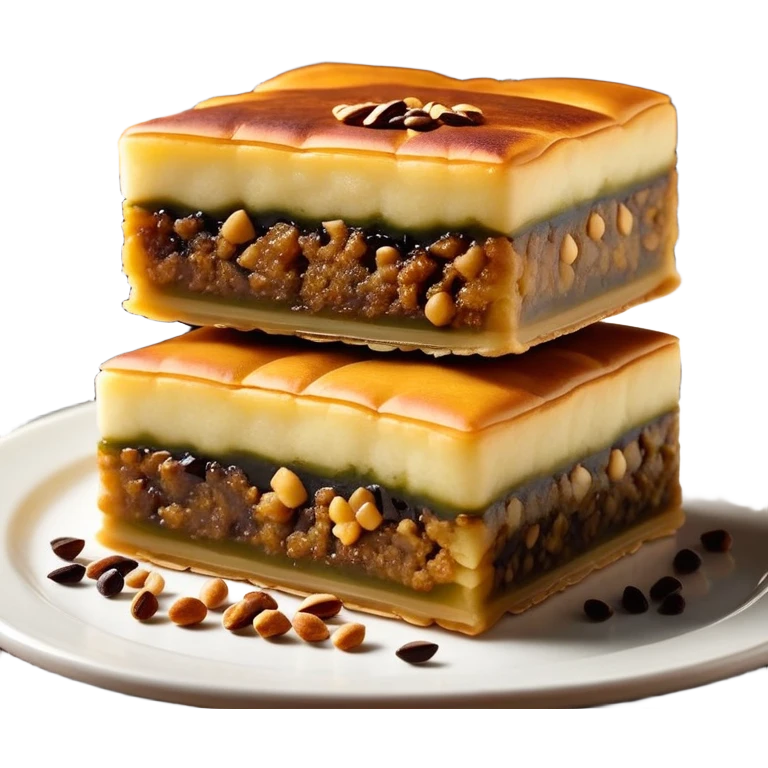 martabak manis-cinematic-realistic-martabak manis-dish-emoji,-depicted-as-a-single,-square-slice-of-sweet,-thick-martabak manis-with-a-rich,-indulgent-filling,-rendered-with-detailed-textures-and-vibrant,-appetizing-lighting emoji
