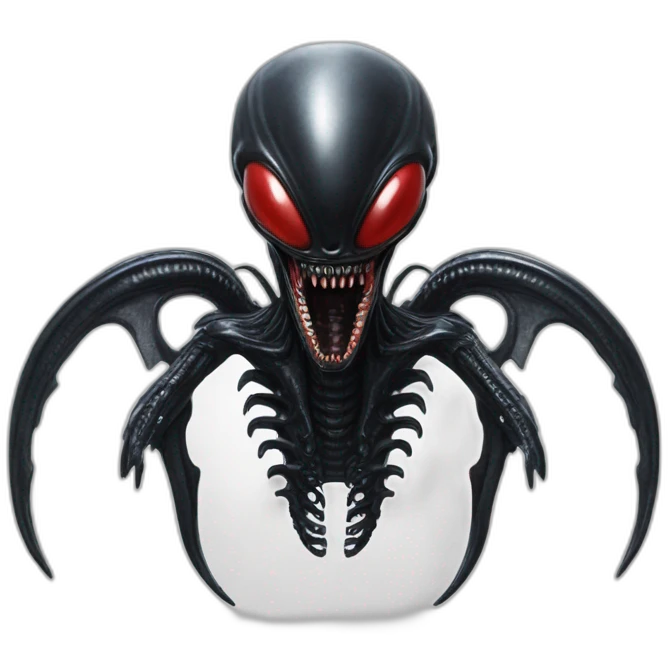 xenomorph-with-red-bow emoji