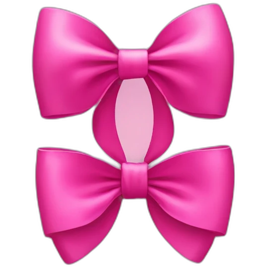 hot pink bow emoji