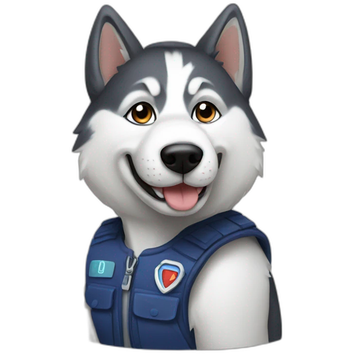 Husky computer  emoji