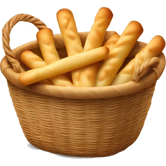 Basket of buttermilk breadsticks  emoji