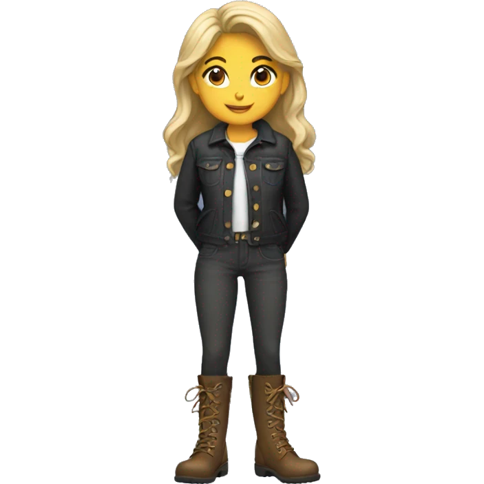 Girl wearing boots emoji