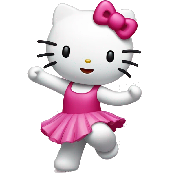 hello kitty dancing  emoji