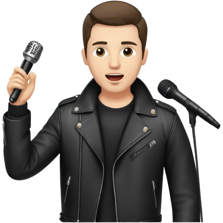Happy Rock Pop Music Male Singer in his 30s emoji