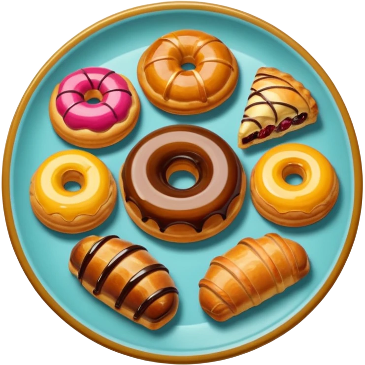 Pastry plate emoji
