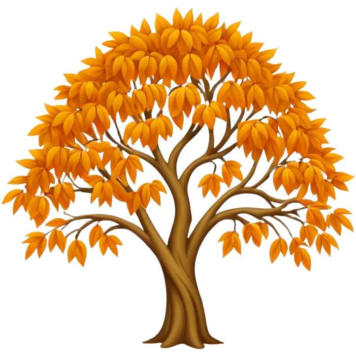 Orange willow tree emoji