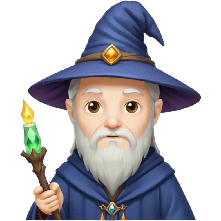 old wizard casting spells emoji
