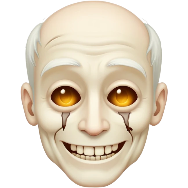 Dead man smiling emoji