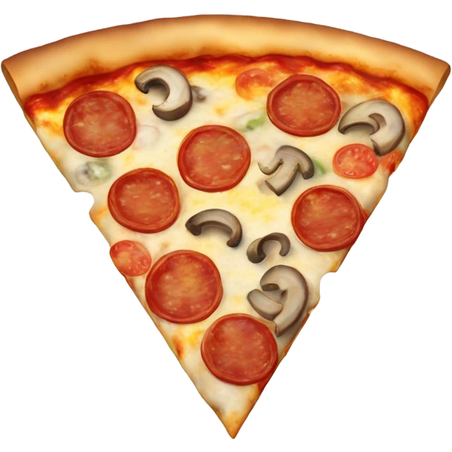 half a pizza emoji
