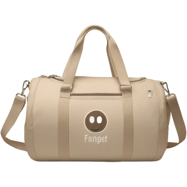 Beige cute gym bag emoji
