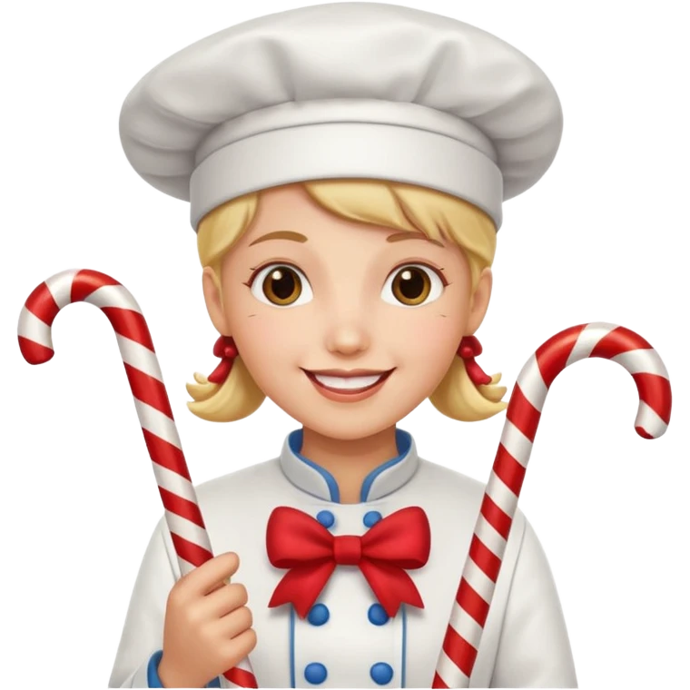 Decorator + candy cane, Candy Chef. emoji