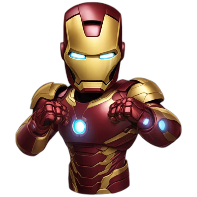 Ironman with thanos gloves emoji