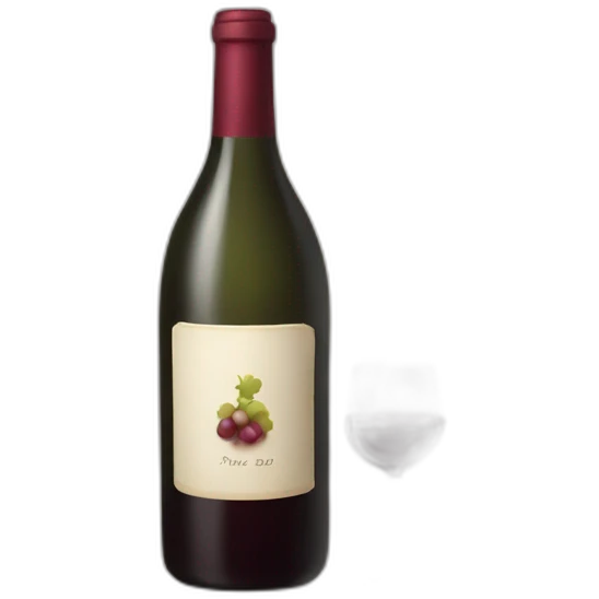 bottle of wine emoji