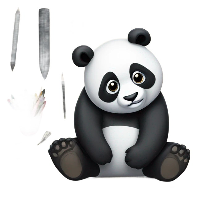Panda in the studio emoji