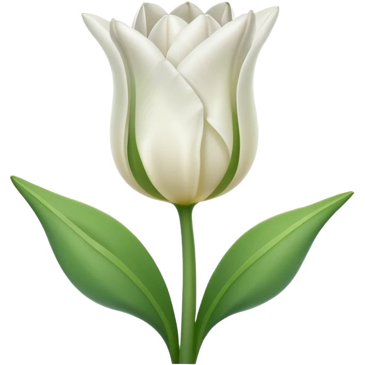 Make a white tulip emoji emoji