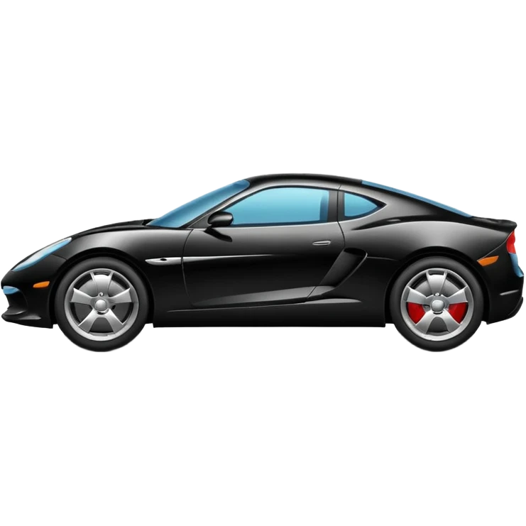 black modern car emoji
