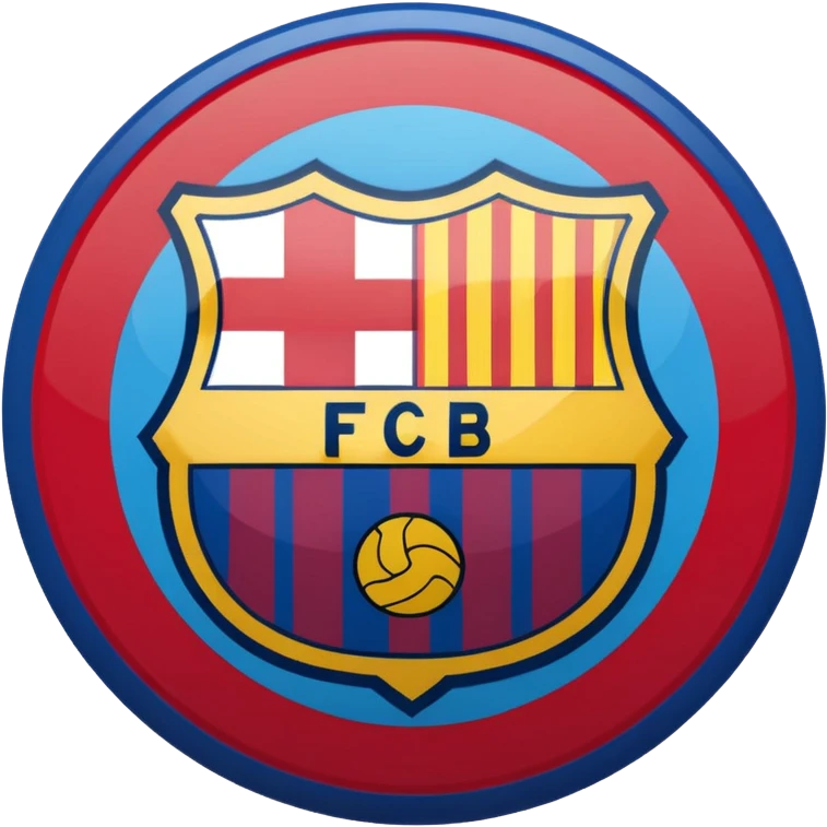 Fc Barcelona logo imoji emoji