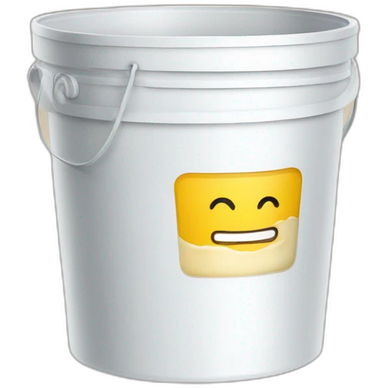 a bucket with mayonnaise emoji