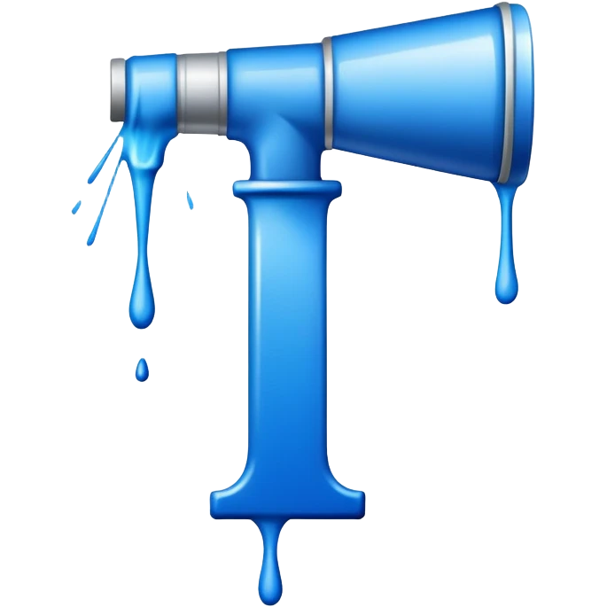 In blue Graffiti the letter L emoji